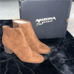 Brown Suede Ankle Boots